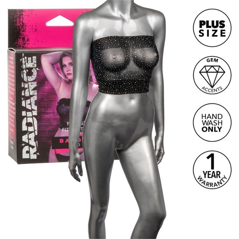 CALEXOTICS - RADIANCE BANDEAU GORNJI DIO RHINE PLUS SIZE