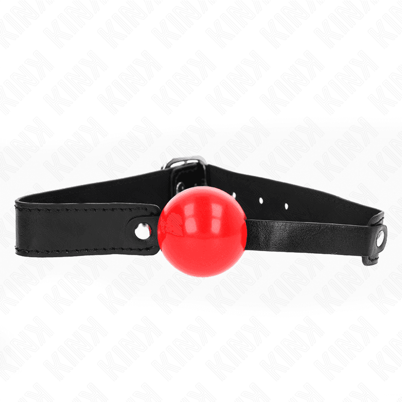 KINK MEHEK USTNI GAG S KROGLO 4 CM IZ TPE, MODEL 1, 66 X 2,5 CM, NASTAVLJIV 41-61 CM