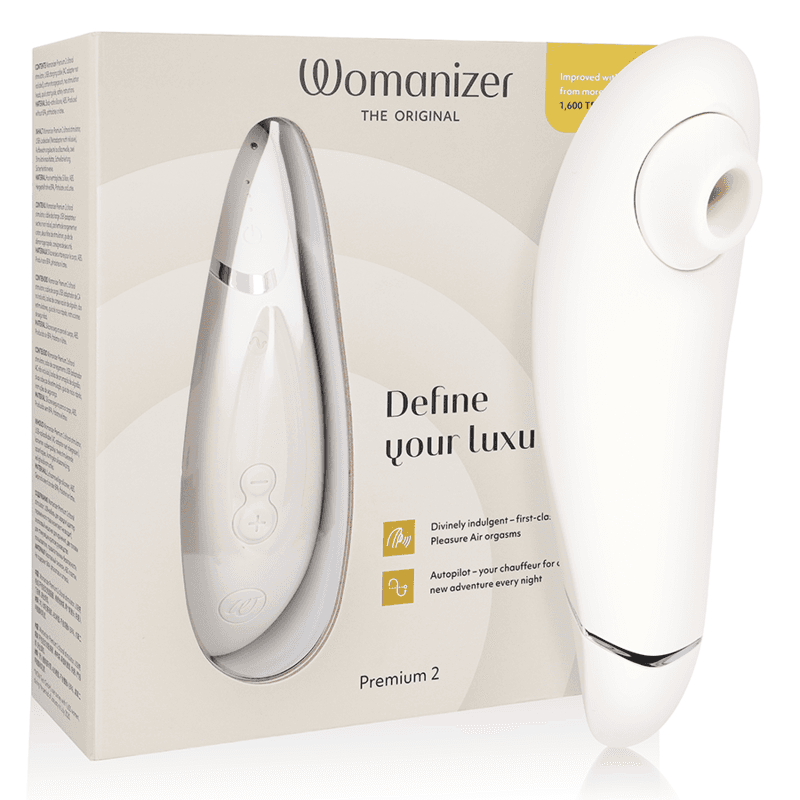 WOMANIZER - PREMIUM 2 STIMULATOR KLITORISA, TOPLA SIVA