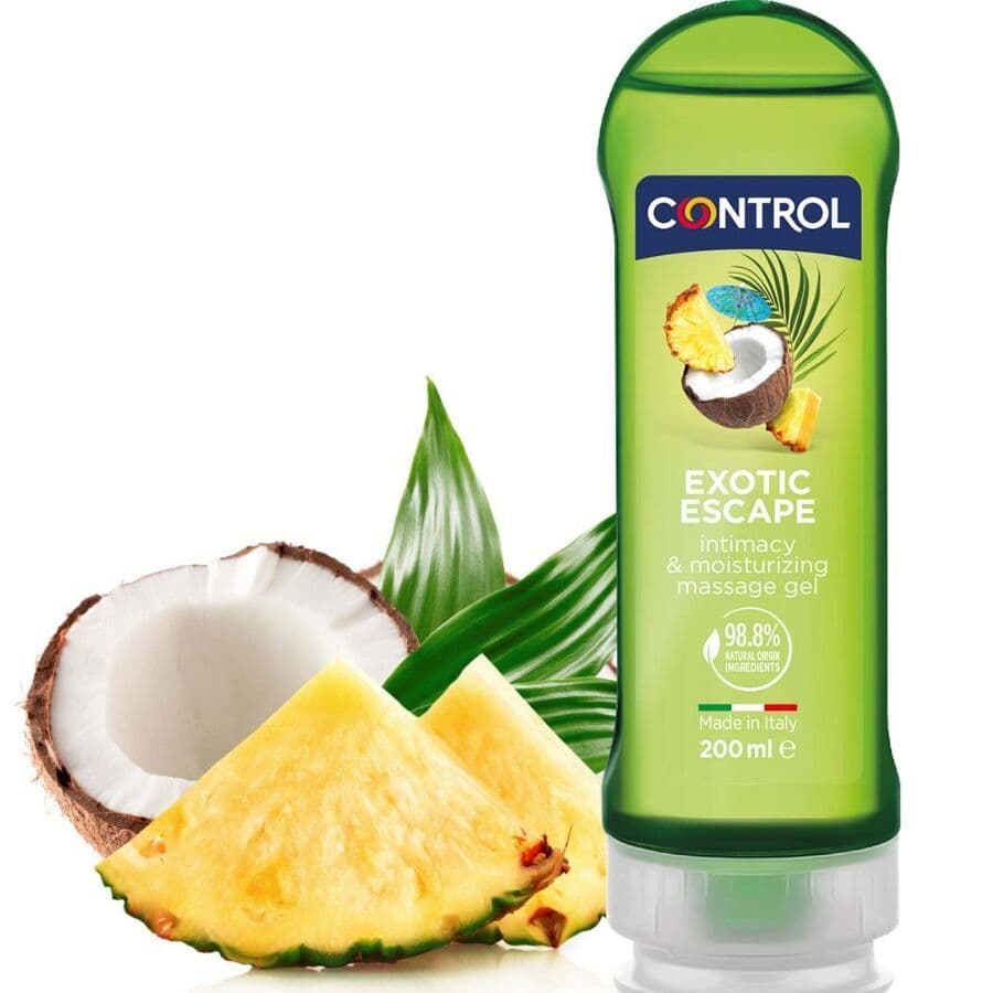 CONTROL - GEL ZA MASAŽU 2 U 1 MASSAGE & PLEASURE EXOTIC 200 ML