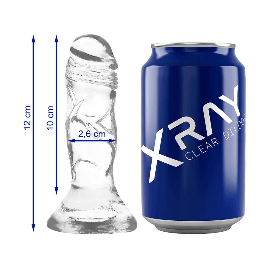 X RAY, PROZIRNI DILDO CLEAR COCK 12 CM X 2,6 CM