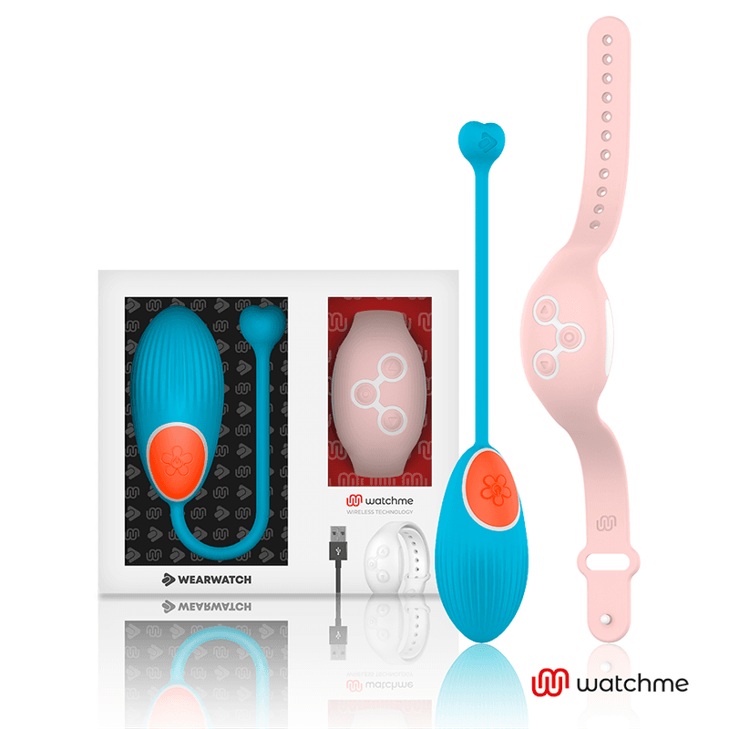 WEARWATCH VIBRACIJSKO JAJCE Z DALJINSKIM UPRAVLJALNIKOM WATCHME, MODRA / ROZA