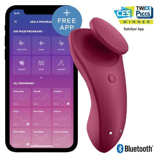 SATISFYER SEXY SECRET VIBRATOR ZA HLAČKE Z UPRAVLJANJEM PREK APLIKACIJE