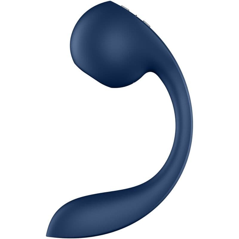 SATISFYER - PRO+ WAVE 4 STIMULATOR G-TOČKE I ZRAČNIH PULSEVA S BESPLATNOM APLIKACIJOM, TAMNOPLAVI