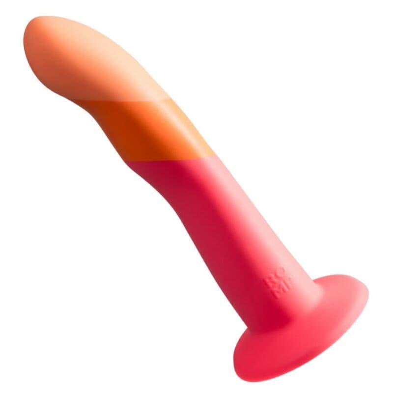 ROMP - DIZI SILIKONSKI DILDO S VAKUUMSKOM ČAŠICOM, TROBOJNI, 18 CM