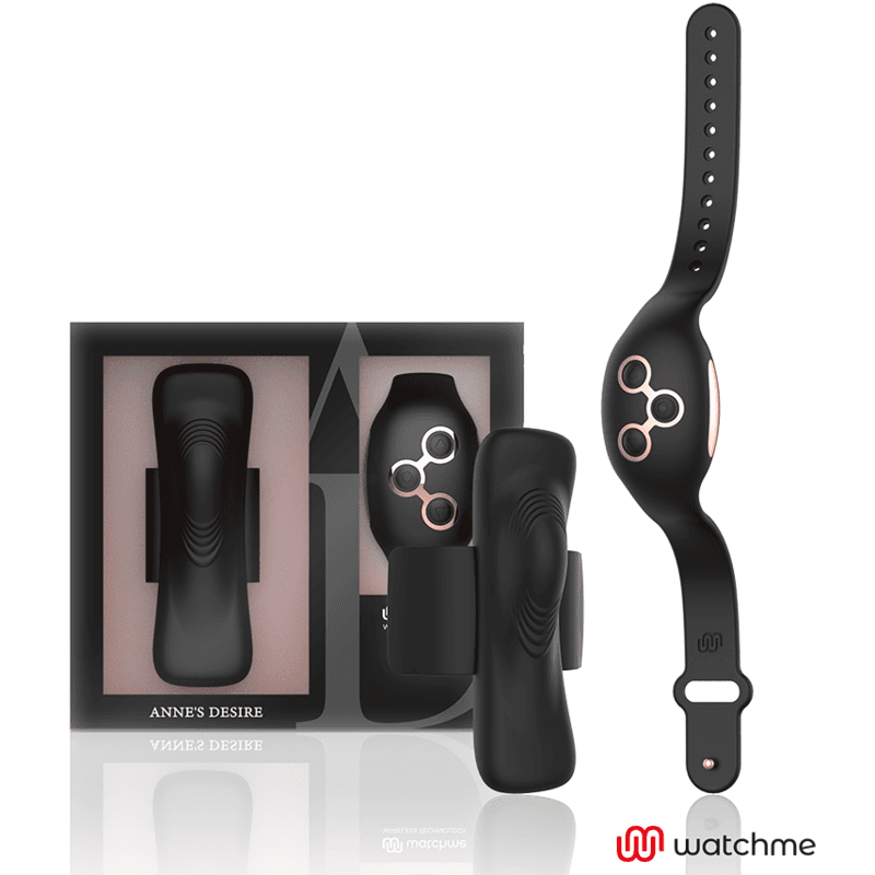 ANNE'S DESIRE PANTY PLEASURE VIBRATOR ZA GAĆICE S TEHNOLOGIJOM WATCHME CRNI/ZLATNI