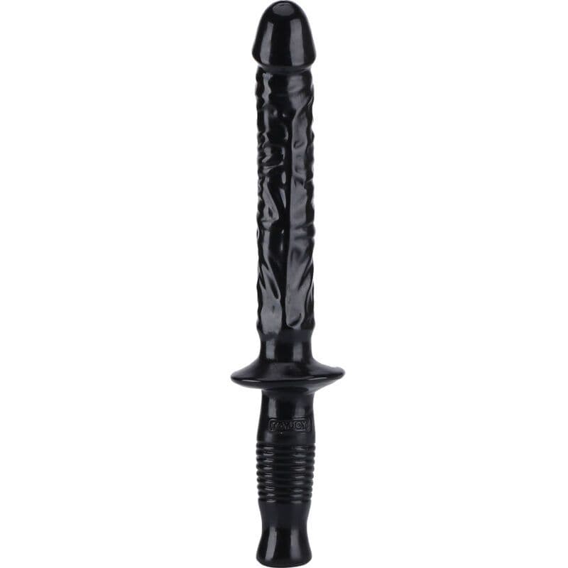 GET REAL - THE MANHANDLER DILDO 38 CM, CRNI