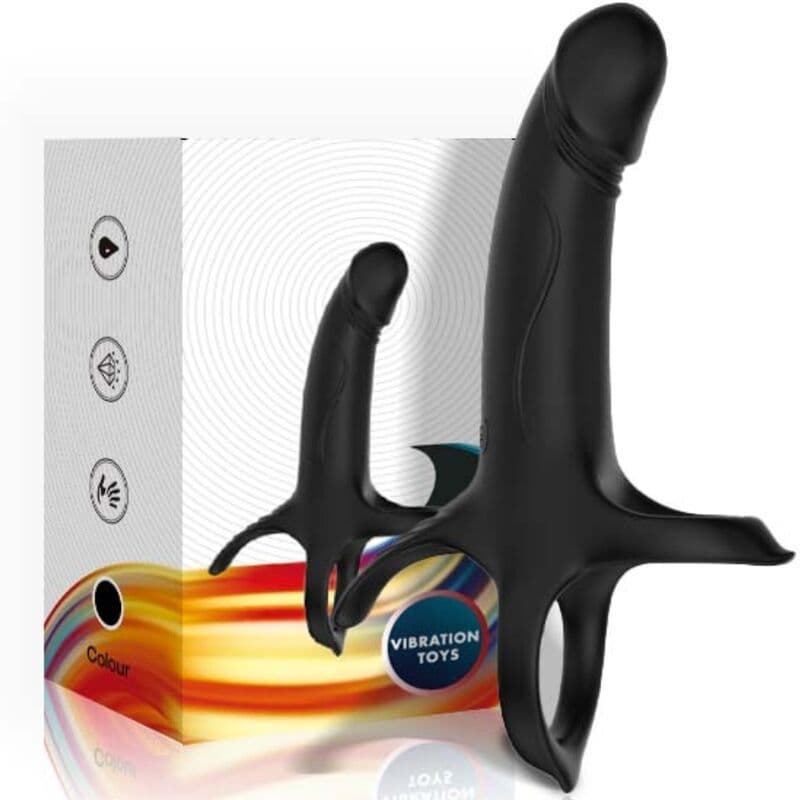 ARMONY - Dildo s prstenom i vibrator crni