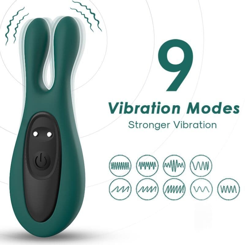 ARMONY - Stimulator i vibrator zečić zeleni