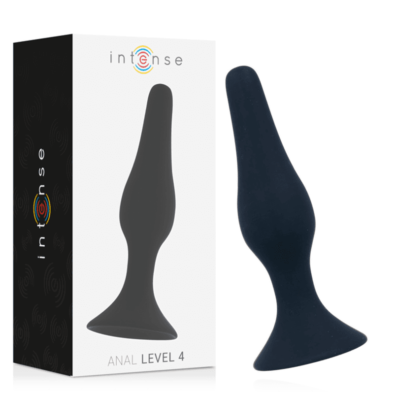 INTENSE, ANALNI ČEP LEVEL 4, 15,5 CM, CRNI