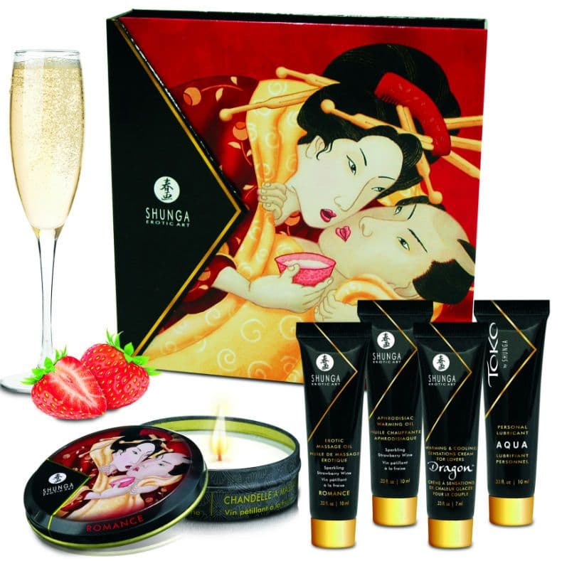 SHUNGA - SECRET GEISHA KOMPLET JAGODE I CAVA