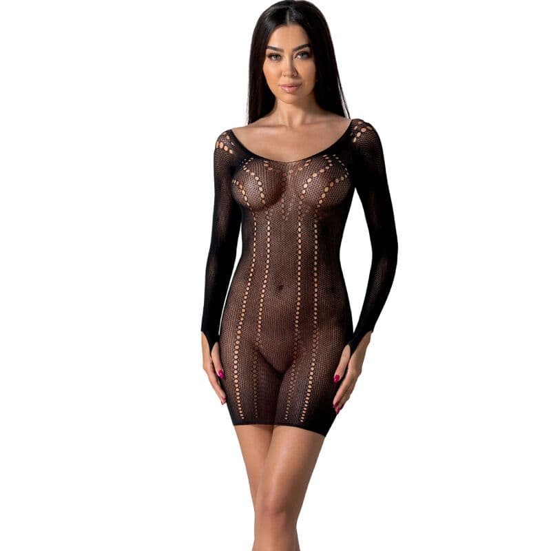 PASSION - BS101 CRNA BODYSTOCKING JEDNA VELIČINA