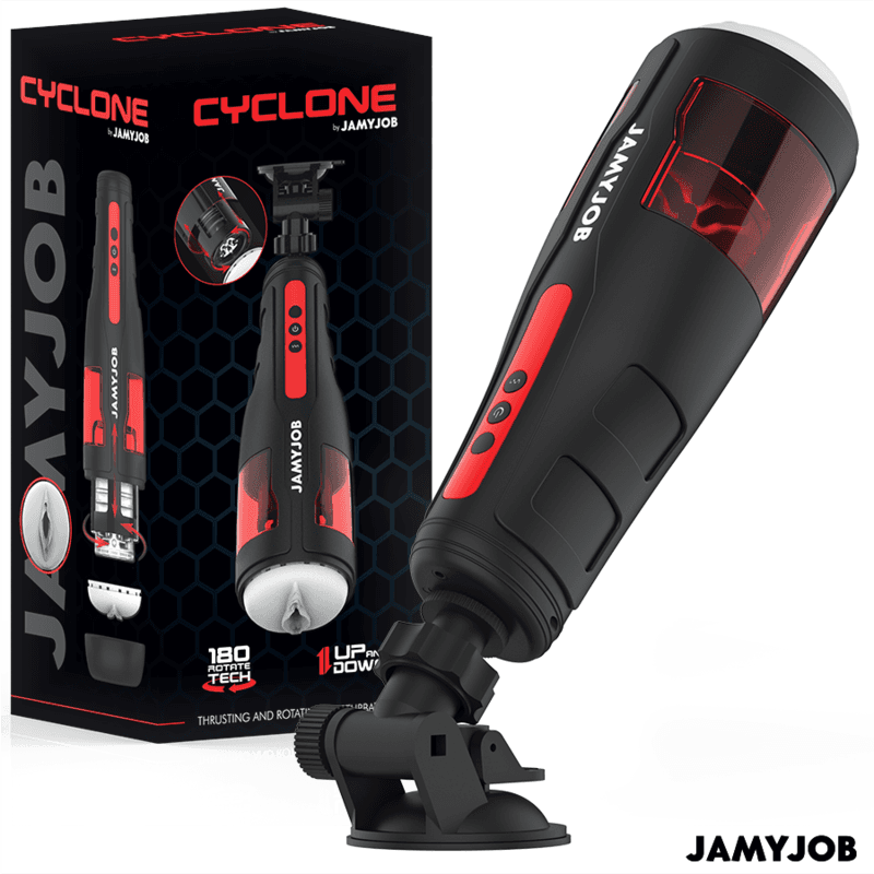 JAMYJOB - CYCLONE AUTOMATSKI MASTURBATOR S 10 ROTACIJSKIH I POTISNIH NAČINA