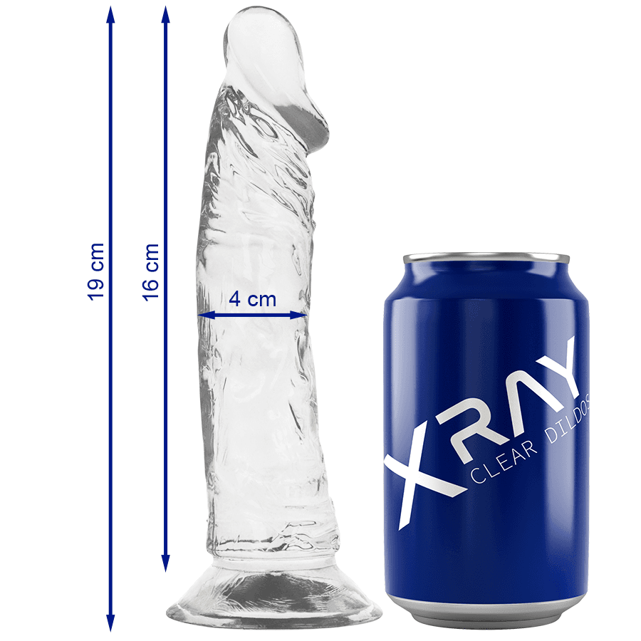 X RAY - PROZIRNI DILDO 19 CM -O- 4 CM