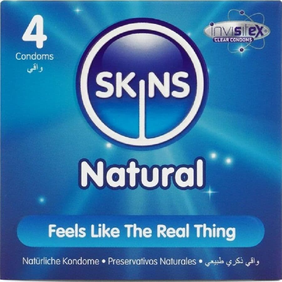 SKINS - Prirodni premium kondomi, pakiranje 4