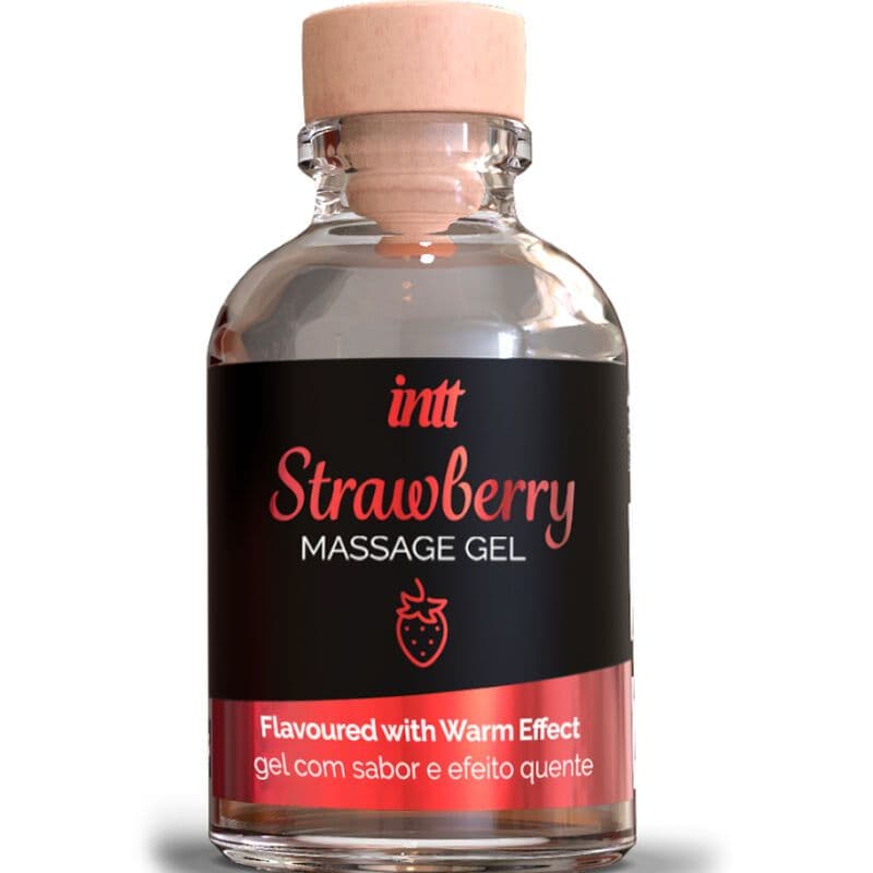 INTT MASSAGE & ORAL SEX - MASAŽNI GEL Z GRELNIM UČINKOM OKUS JAGODA