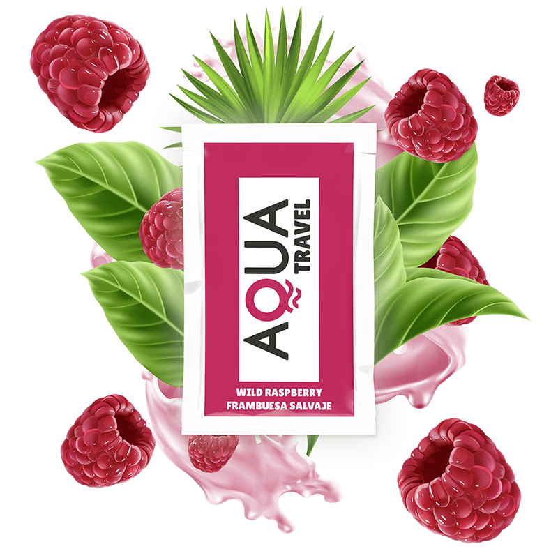 AQUA TRAVEL - LUBRIKANT NA BAZI VODE S OKUSOM ŠUMSKE MALINE 6 ML