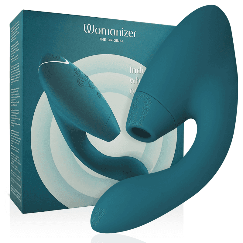 WOMANIZER DUO 2 DVOJNI STIMULATOR, PETROLEJSKO MODRA