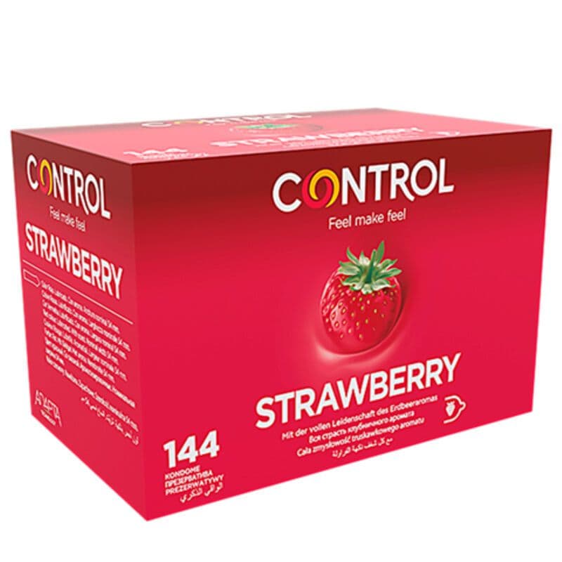 CONTROL - ADAPTA KONDOMI S OKUSOM JAGODE, 144 KOMADA