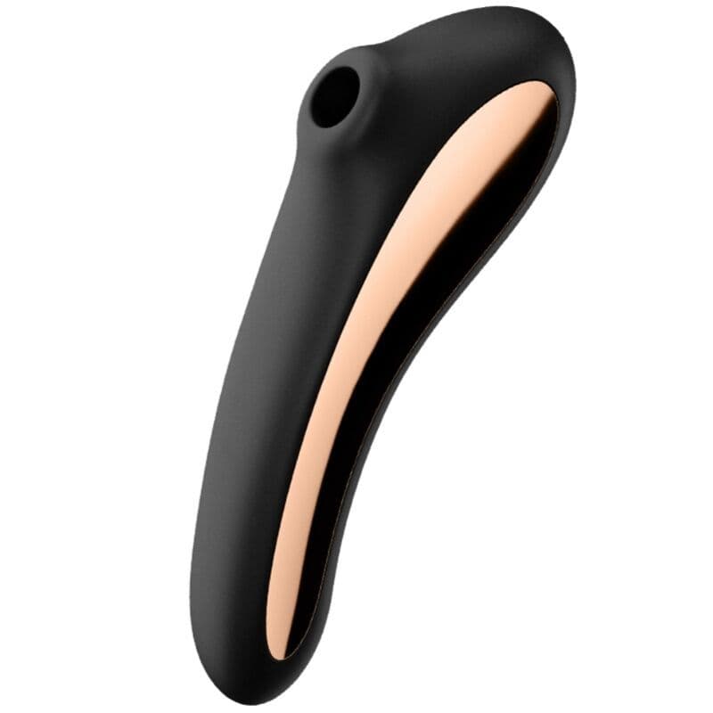 SATISFYER - ZRAČNO-PULZNI VIBRATOR DUAL KISS - ČRN