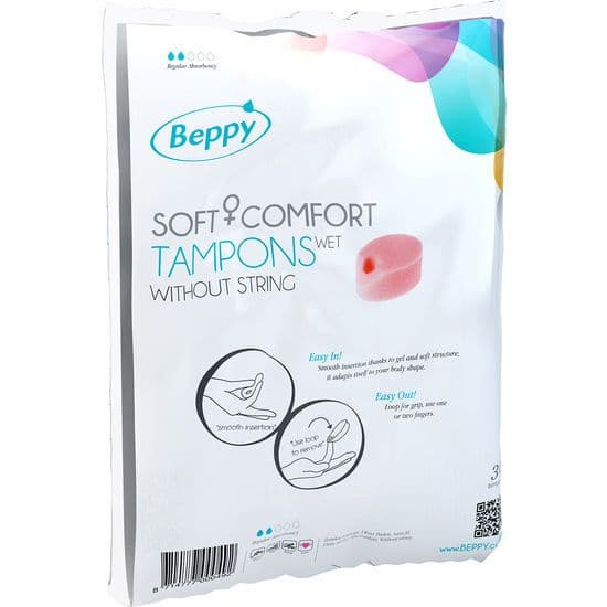 BEPPY - VLAŽNI HIGIJENSKI TAMPONI SOFT COMFORT, 30 KOMADA