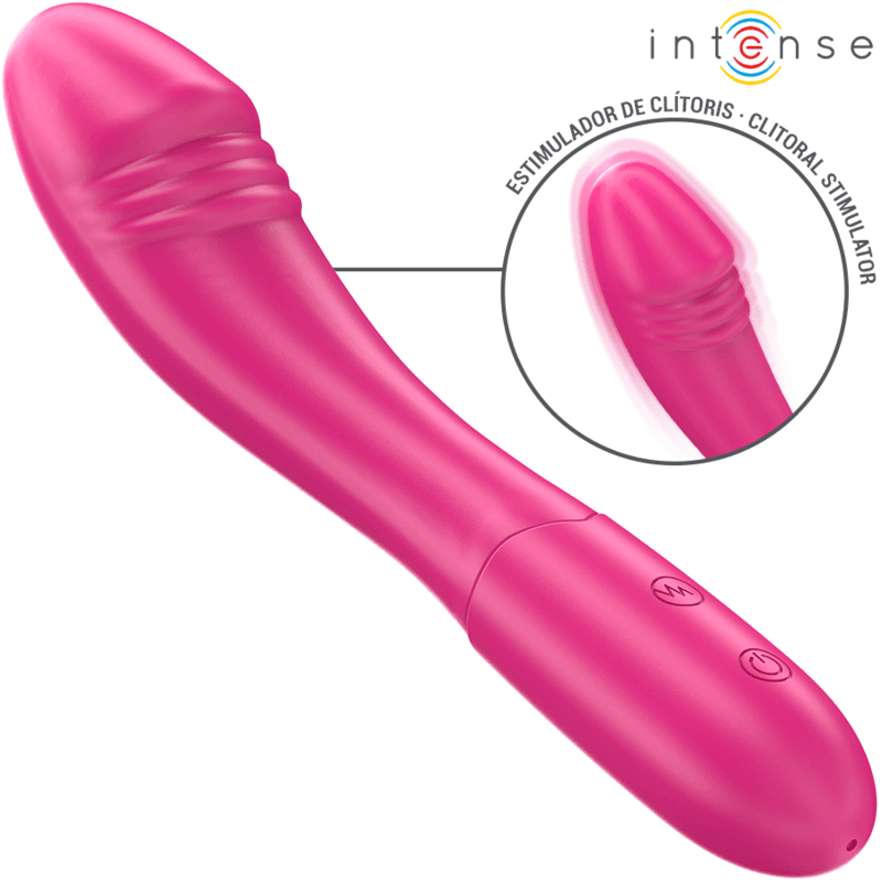 Intense - Belinda vibrator 19 cm prožen 10 vibracij rožnat