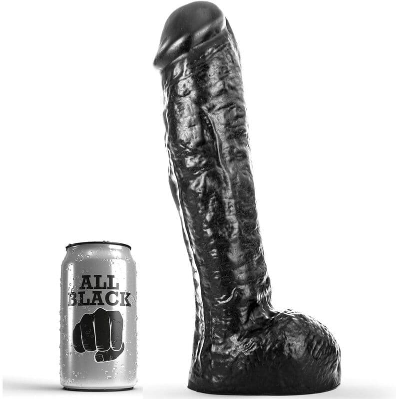 ALL BLACK - Dildo, 29 cm