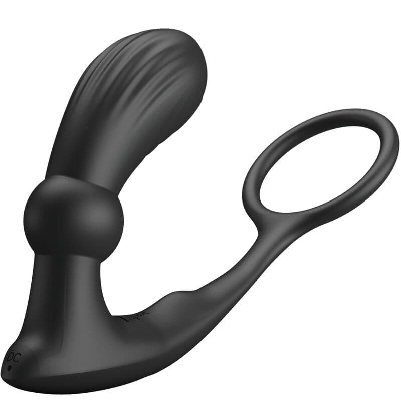 PRETTY LOVE - WARREN ČRN ANALNI OBROČEK IN VIBRATOR