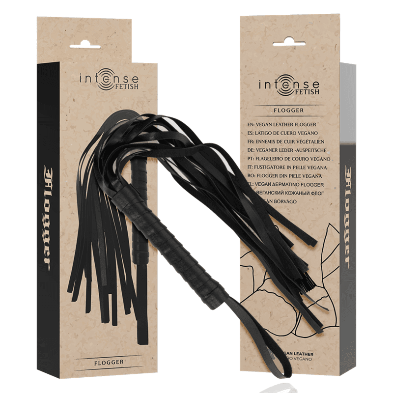 Fetish flogger in pelle vegana