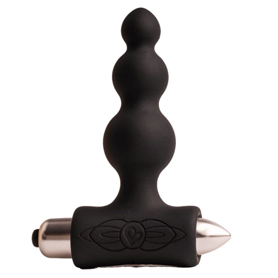 ROCKS-OFF - PETITE SENSATIONS BUBBLES VIBRIRAJUĆI ANALNI ČEP CRNI