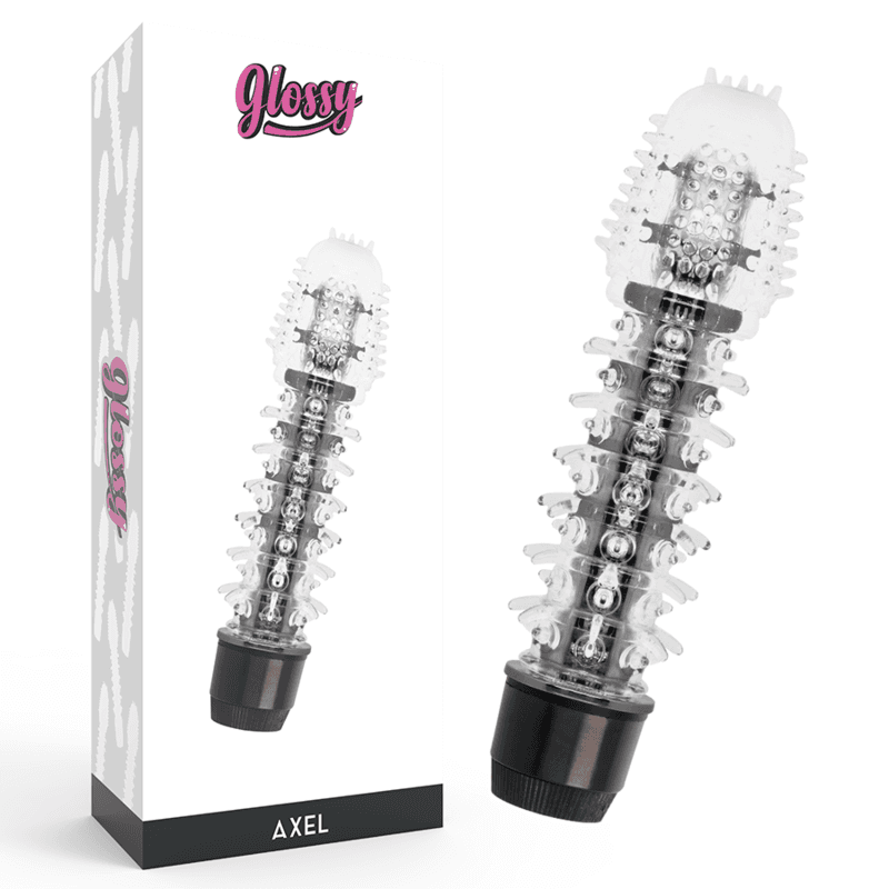 GLOSSY AXEL VIBRATOR, ČRN