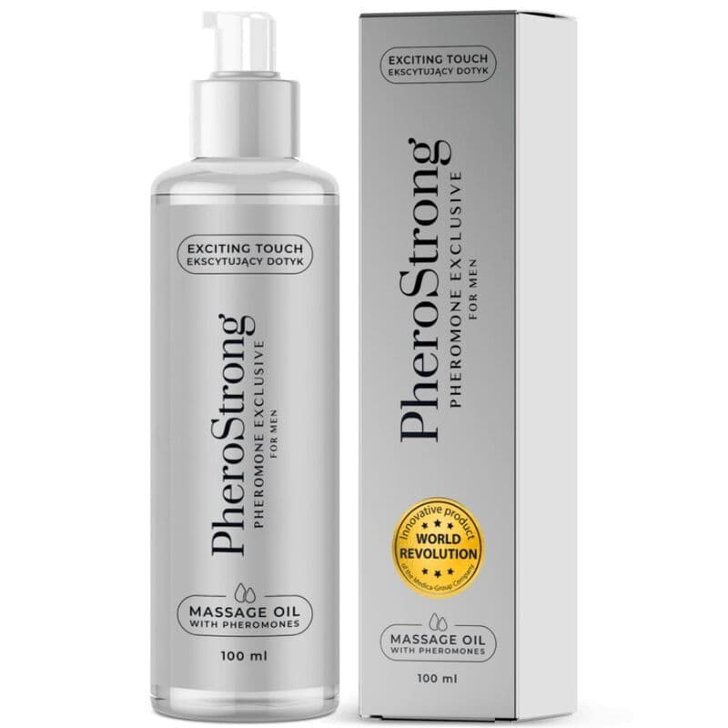 PHEROSTRONG - ULJE ZA MASAŽU EXCLUSIVE S FEROMONIMA ZA MUŠKARCE 100 ML