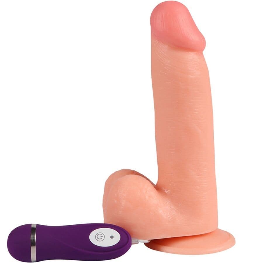 SHEQU - ADAM VIBRACIJSKI DILDO Z DALJINSKIM UPRAVLJALNIKOM 21 CM