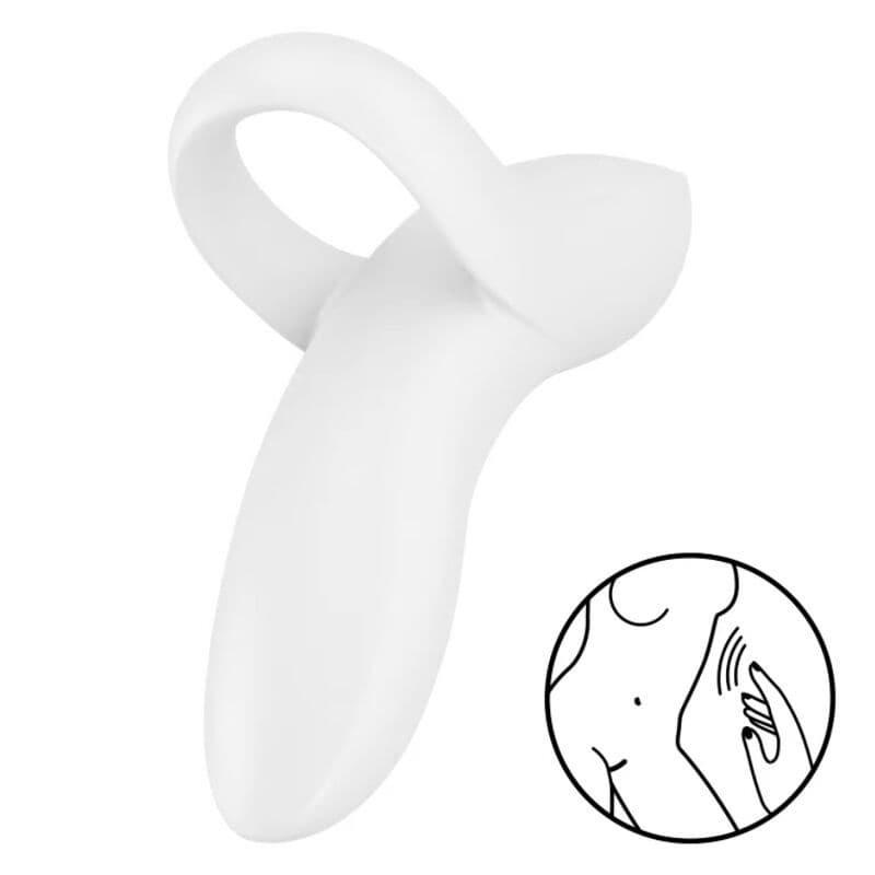 SATISFYER - Vibrator za prst Bold Lover bijeli