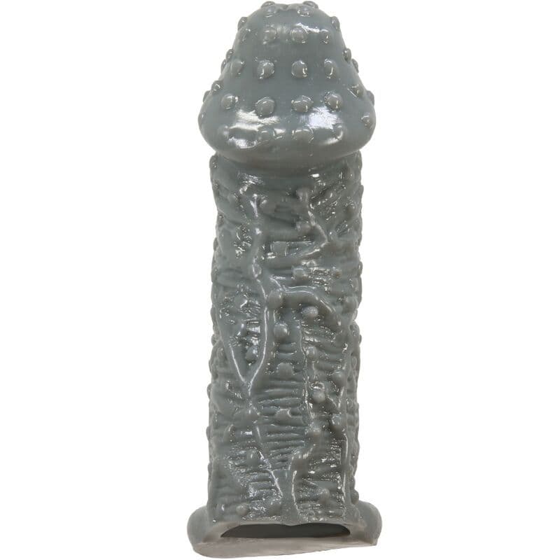 PRETTY LOVE - REALISTIČNI OVOJ ZA PENIS ZA POVEČAVO IN ZAKASNITEV, MODEL 2, SIV