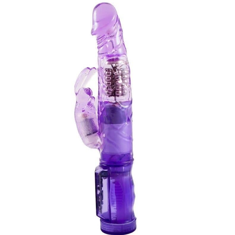 BAILE - MINI ROTACIJSKI VIBRATOR SA ZEKOM HAPPY ANGEL, LILA