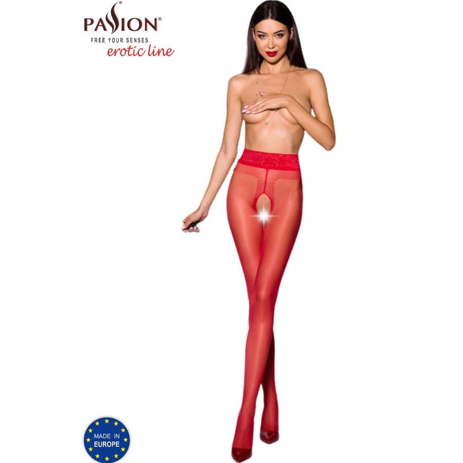 PASSION TIOPEN 001 SAMOSTOJEĆE ČARAPE, CRVENE, 1/2, 20 DEN