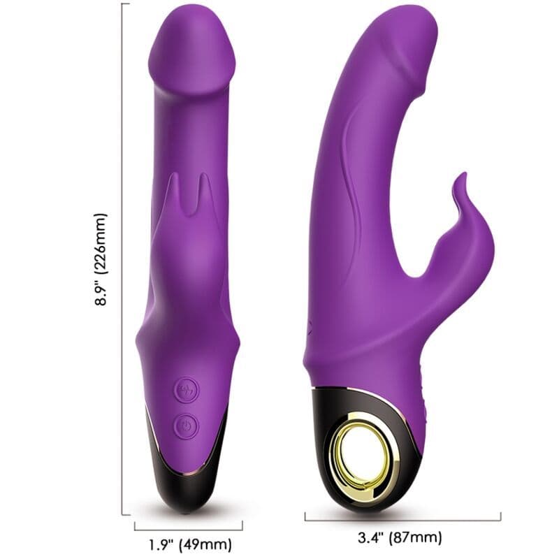 ARMONY - Meteor dildo vibrator zec ljubičast