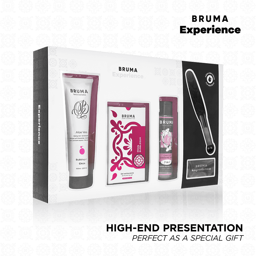 BRUMA XPERIENCE - KOMPLET SWEET GUM TEMPTATION S POJAČIVAČEM ORGAZMA