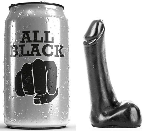 ALL BLACK - Dildo 9 cm