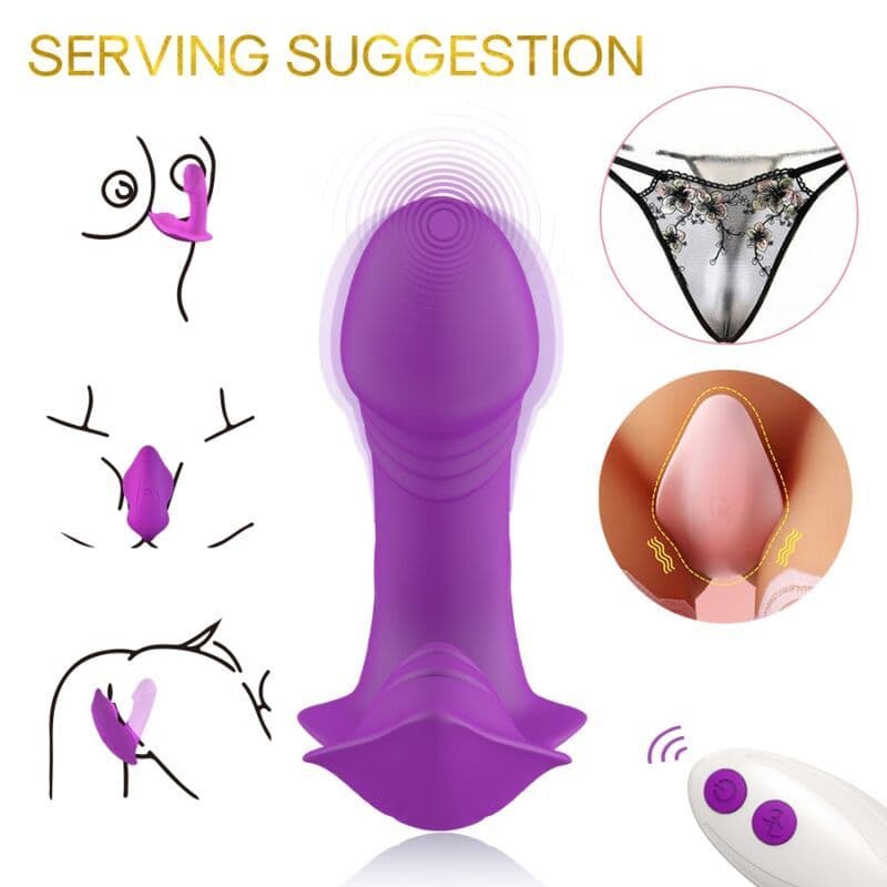 ARMONY - Whistle vibrator umetljivi daljinski upravljač ljubičasta