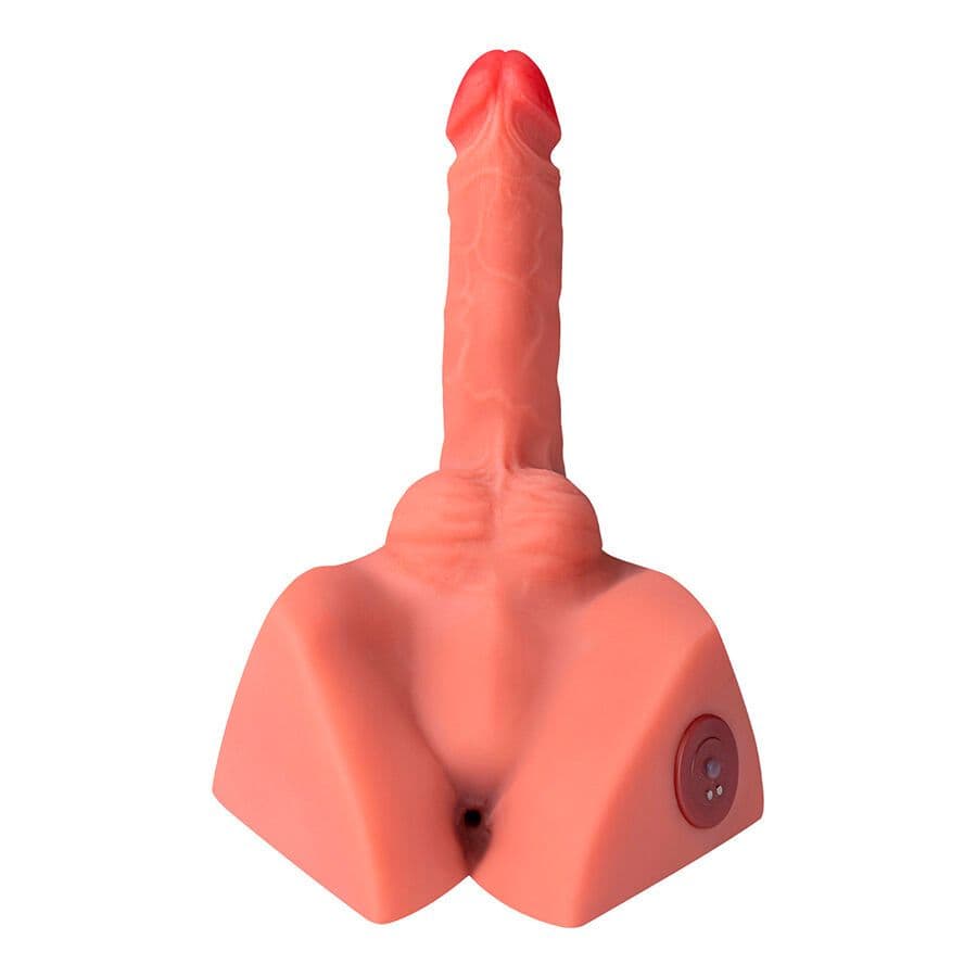 XISE - Michael realistični dildo in analni masturbator s sunki 15 cm