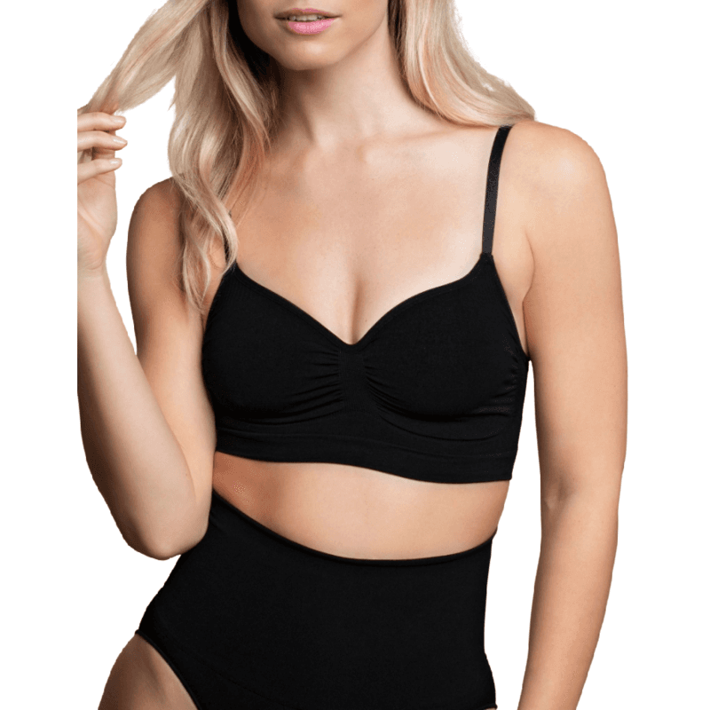 BYE-BRA - MEDIUM CONTROL REGGISENO SENZA CUCITURE NERO MISURARE