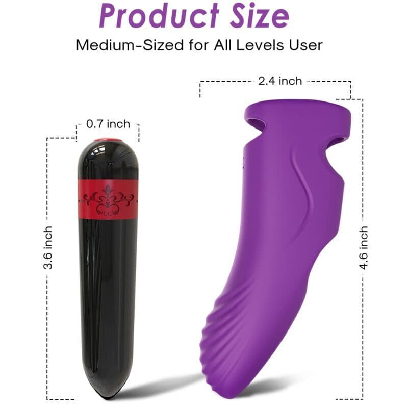 ARMONY - Aurora vibrator prst ljubičast