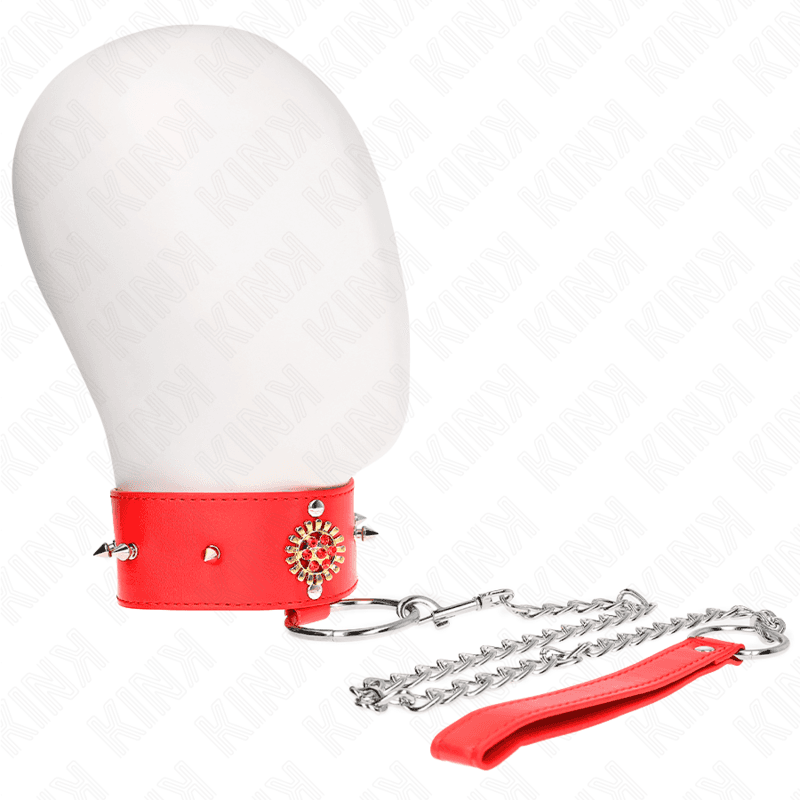 KINK - OGRLICA S CRVENIM DIJAMANTOM I POVODCEM 65 CM, PODESIVA 35, 51 CM X 7 CM