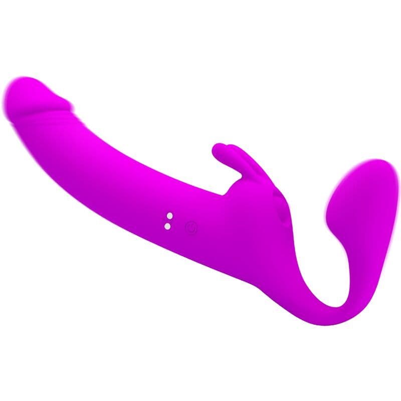 PRETTY LOVE - ZANINI STRAPLESS VIBRATOR ZA PRIČVRŠĆIVANJE 10 VIBRACIJA LJUBIČASTI