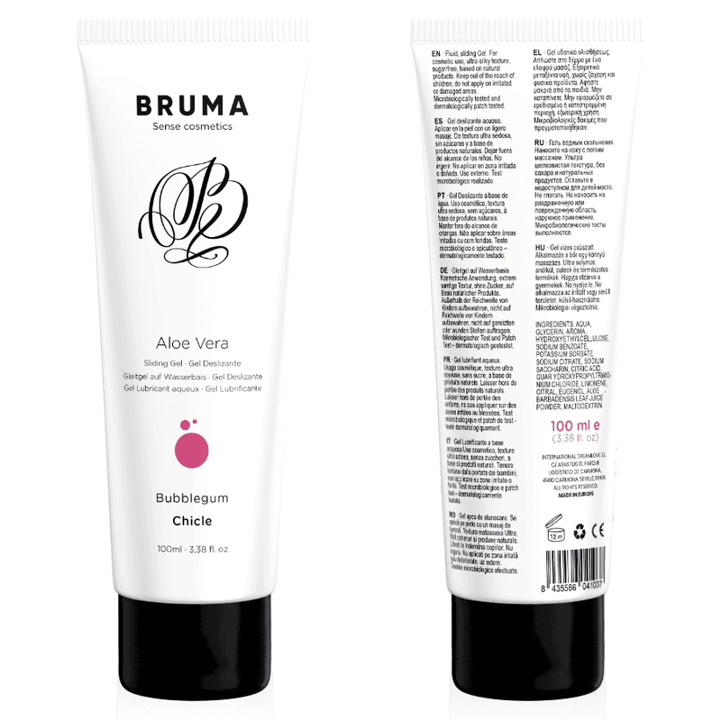 BRUMA - GEL ZA KLIZANJE S ALOE VEROM OKUS ŽVAKAĆA GUMA 100 ML