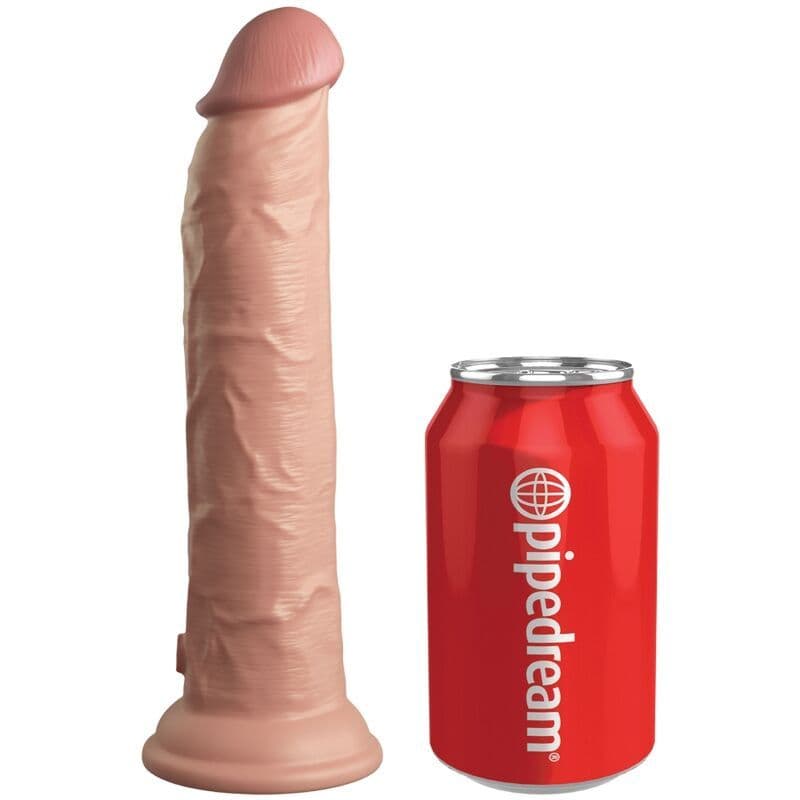 KING COCK ELITE REALISTIČAN VIBRIRAJUĆI SILIKONSKI DILDO S DALJINSKIM UPRAVLJAČEM 23 CM
