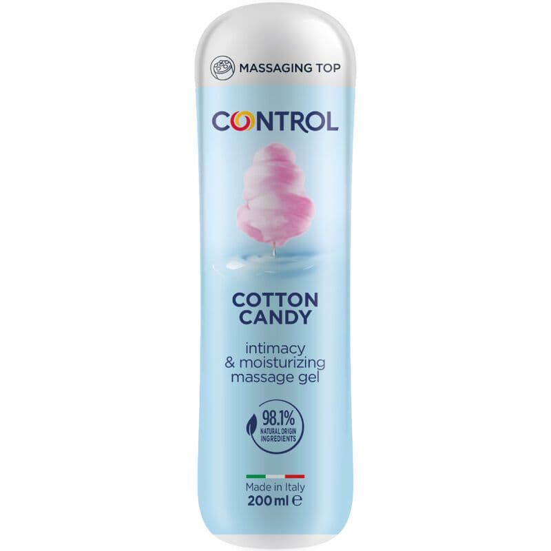 CONTROL - GEL ZA MASAŽU 3 U 1 ŠEĆERNA VUNA (COTTON CANDY) 200 ML