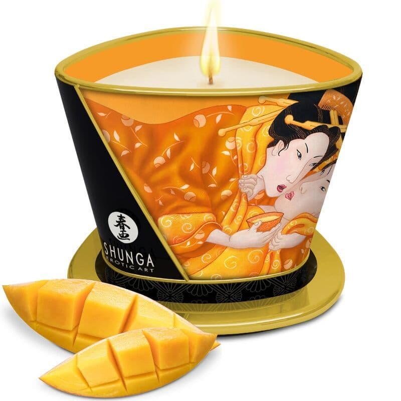 SHUNGA MASAŽNA SVEČA MANGO, 170 ML